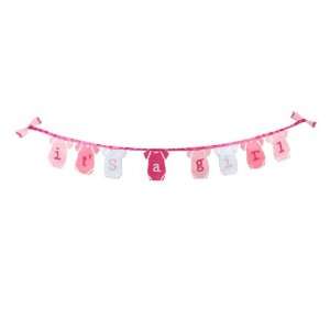   Holidays Felt Its A Girl Baby Shower Party Banner: Toys & Games