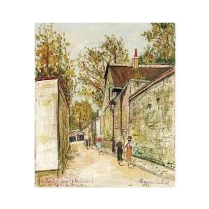  Hand Made Oil Reproduction   Maurice Utrillo   32 x 32 
