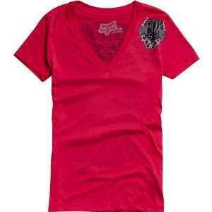  Fox Racing Kiss of Death Vneck Girls Short Sleeve Racewear 