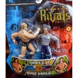   vs. Kurt Angle WWE WWF Ringside Rivals 3 Toy Figures: Toys & Games