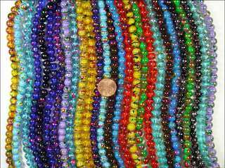 KILO 1480 Pieces Multicolor Round Glass Beads MIX 8mm  