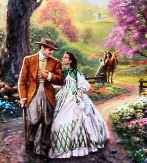 Gone With The Wind 18x27 E/P Framed Limited Edition Thomas Kinkade 