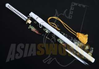 Hand Forged Handmade Black Blade Japanese Ninja Dragon Katana Sword 