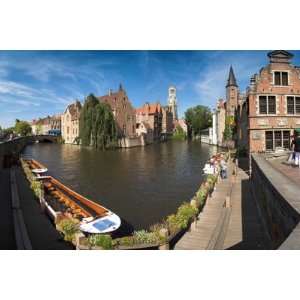  Belfort and River Dijver, Bruges, Flanders, Belgium by 