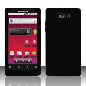  PREMIUM Black Silicon Skin Case For Motorola Triumph WX435 