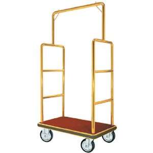  Bellman Luggage Cart   Chrome W/carpeted Bed And Hanger 