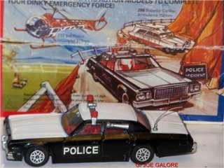 1977 DINKY PLYMOUTH POLICE CAR MIB. CAR IN NEAR MINT UNPLAYED WITH 