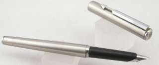   Arrow Flighter Stainless Steel & Chrome Fountain Pen   Fine Nib   1981