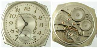 WW1 14k Gold Waltham 19J Riverside Deco Pocket Watch  