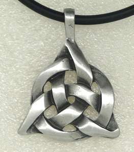Pewter pendant of Celtic Triangle Knot. Come as Choices of Key chain 