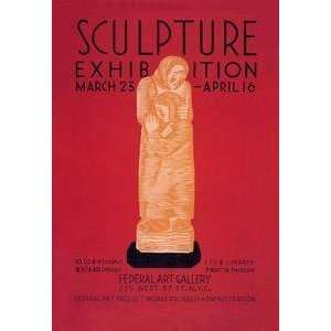  Vintage Art Sculpture Exhibition WPA Federal Art Project 