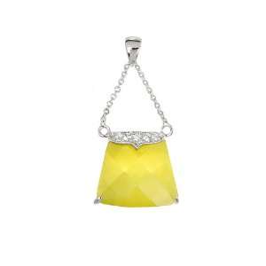   925 Yellow Pocketbook Charm Sterling Silver Pendant: Willow Company