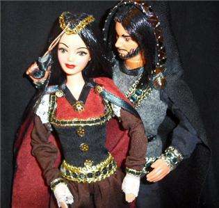 Snow White & The huntsman barbie doll & ken doll set ooak fantasy 