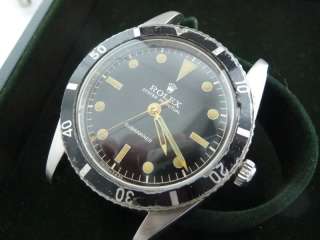 ROLEX SUBMARINER 6204 GILT.AMAZING 1953 FIRST SUB  