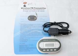 FM TRANSMITTER 200CH RADIO USB LCD MP3 IPOD CAR CHARGER  