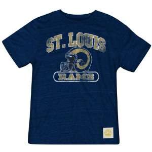   Louis Rams Retro Sport Show Boat Tri Blend T Shirt