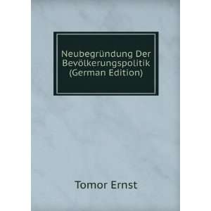   Der BevÃ¶lkerungspolitik (German Edition) Tomor Ernst Books