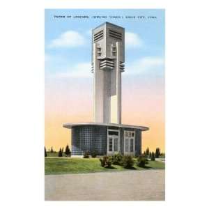  Tower of Legends, Sioux City, Iowa Travel Premium Poster 
