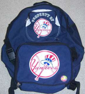 New York Yankees MLB Backpack & Lunch Bag Set New NWOTS!  