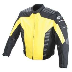  Joe Rocket Airborne Textile Motorcycle Jacket Yellow/Black 