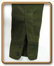 WW2 US Army Officer/NCO Olive Green Gabardine Shirt L  