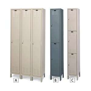    RELIUS SOLUTIONS Economical Steel Lockers   Gray: Office Products