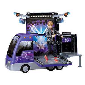 NEW Justin Bieber Rockin Tour Bus & Concert Stage Lights Up  