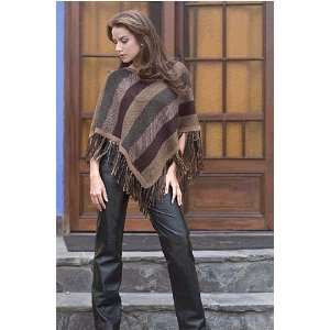  Alpaca wool poncho, Earth Surprise Home & Kitchen