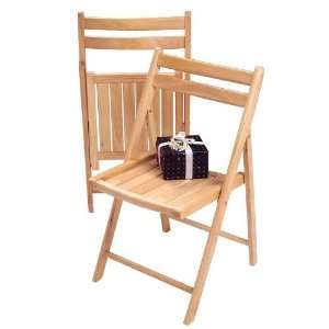  Set Of 4 Folding Chairs By Winsome Wood: Home & Kitchen