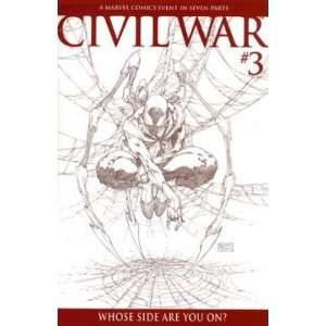  Civil War #3 Michael Turner Sketch Variant MM Books