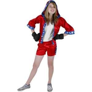  Childs Preteen Boxer Girl Costume (Medium 14 16) Toys 