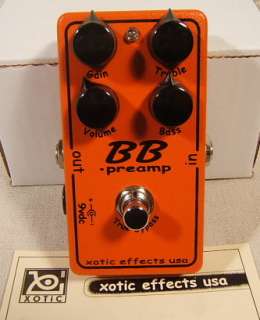 Xotic Effects BB Preamp NEW free US shipping pre amp boost  