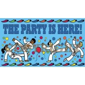 Martial Arts Excitement The Party Is Here Banner