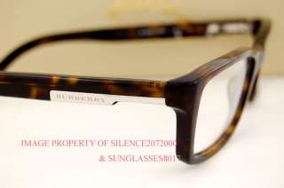   New BURBERRY Eyeglasses Frames BE 2077 3002 HAVANA 100% Authentic
