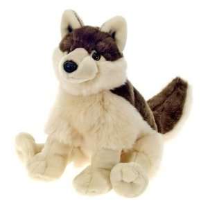  10 Plush Sitting Wolf Case Pack 12: Toys & Games