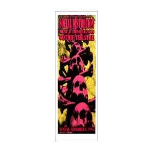  SOCIAL DISTORTION   Limited Edition Concert Poster   by 