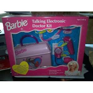  Barbie Talking Electronic Doctor Kit Playset: Toys & Games