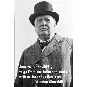  Success is the ability to 12x18 Giclee on canvas