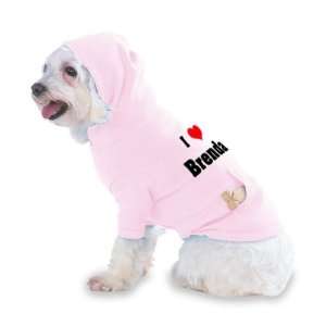  I Love/Heart Brenda Hooded (Hoody) T Shirt with pocket for 