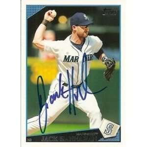  Jack Hannahan Signed Seattle Mariners 2009 Topps Card 