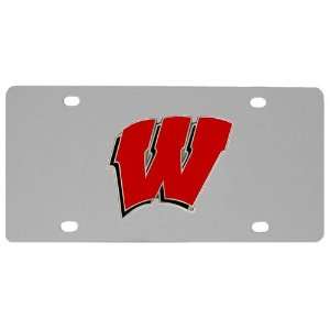    Wisconsin Badgers NCAA Logo License Plate: Sports & Outdoors