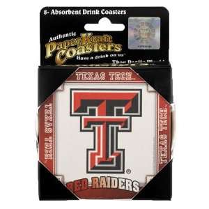  Texas Tech Red Raiders Cardboard Coasters 8 Pack: Kitchen 