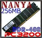 256MB Nanya Dell Sony PC3200 DDR400 Desktop Memory RAM