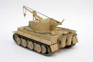 Built 1/72 WWII German Bergepanzer Tiger I with zimmerit Dragon  