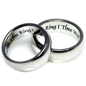  Couples Ring (Two Rings) Corinthians With This Ring I Thee 