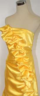 NWT JESSICA McCLINTOCK $170 Yellow Evening Ball Gown 5  