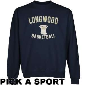  Longwood Lancers Legacy Crew Neck Fleece Sweatshirt   Navy 