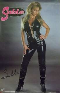 Sable Sexy Cat Suit 23x35 WWE WWF Diva Poster 1998  
