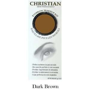    Christian Cosmetics Eyebrow Makeup Kit   Dark Brown: Beauty