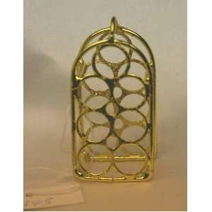  Dollhouse Miniature Brass Finished Wine Rack Toys & Games